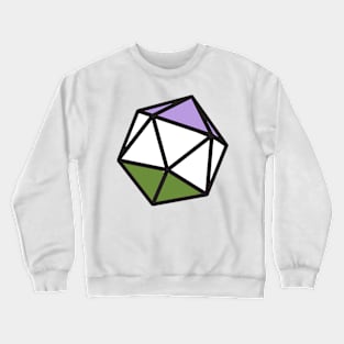 Genderqueer d20 Crewneck Sweatshirt